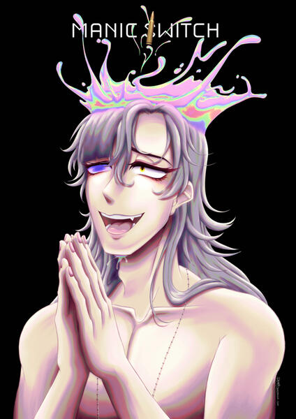 &quot;Manic Switch&quot; - Piece #2 for the S1M* Art Magazine hosted by UFOSHOCK (2024)